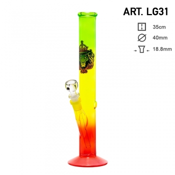 Glas Bong Rasta Löwe 35cm